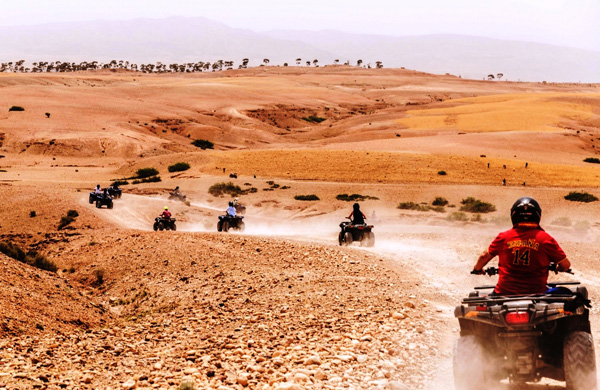 Quad biking tour in Marrakech desert of Agafay